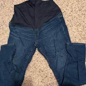 Madewell Women's Dark Blue Maternity Skinny Jeans